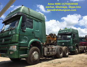 China Euro 3 Used Tractor Head , 6x4 Tractor Head 13000 Kg Vehicle Weight supplier
