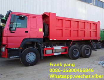 China 2 Axle Used Dump Trucks , 375 Hp Diesel Dump Truck With New Battery supplier