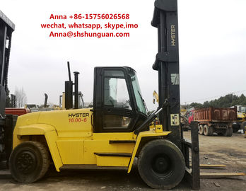 China 16000kg USA Hyster Used Industrial Forklift 12.00 R20 / 11.0-20 Tyre Size supplier