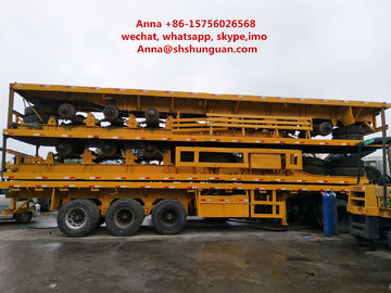 China 40 Tons Payload Used Truck Trailers Leaf Spring Mechanical Suspension supplier