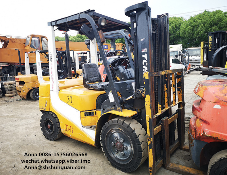 TCM forklift 3ton FD30 , used FD30T7 tcm forklift, High quality 3ton Diesel Forklift Truck