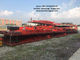 China Large Scale Used Truck Trailers , Container Transport Skeleton Flatbed Semi Trailer exporter