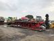 40ft 3 Axle Sea Container Trailer , Used Semi Flatbed Trailers Steel Material supplier
