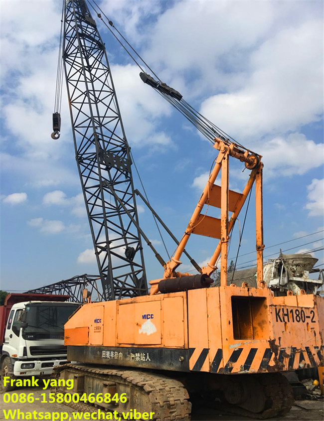 Hydraulic Systems HITACHI Lattice Boom Crawler Crane 35 Ton SGS Approved