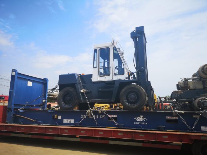 Mitsubishi Engine Used Industrial Forklifts 10000 Kg Rated Loading Capacity