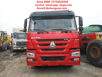 China Red 30 Tons Tipper Truck 13000 Kg Vehicle Weight Manual Transmission supplier