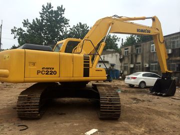 China Heavy Duty Second Hand Excavator , Durable Used Komatsu Excavator Pc220 supplier