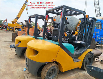 China Komatsu Used Diesel Forklift Truck , Original 3 Stage Mast Forklift supplier