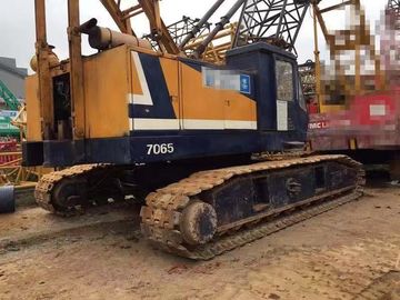 China 65 Ton Used Kobelco Crawler Crane 7065-2 With Lattice Boom Hino Engine supplier