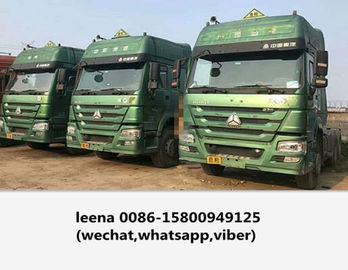China Used Howo Diesel Trailer Head Truck 375 / 10 Wheeler Tractor Head Made In 2015 supplier