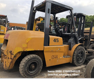 Used Tcm 4 5ton Fd45t9 Diesel Forklift Low Work Hrs Originally Made In Japan 3 Meters Lifting Height