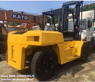 China used diesel 2012 model 15ton komatsu forklift truck FD150E-7  low work hrs widely used in ports and factory supplier