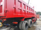 Red 30 Tons Tipper Truck 13000 Kg Vehicle Weight Manual Transmission supplier