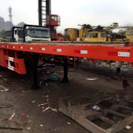 20 Ft Tri Axles Used Truck Trailers Single Drum Roller For Transportation supplier