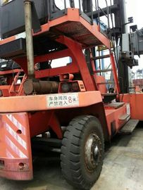 Flexible Used Container Handler , Reach Stacker Forklift Hydraulic Powered Steering Wheel supplier