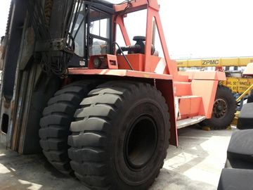 Flexible Used Container Handler , Reach Stacker Forklift Hydraulic Powered Steering Wheel supplier