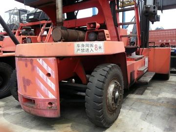 Flexible Used Container Handler , Reach Stacker Forklift Hydraulic Powered Steering Wheel supplier