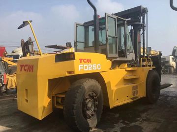 FD250 Used Diesel Forklift Truck , 25 Ton Used Tcm Forklift 2200 Mm Fork Length supplier