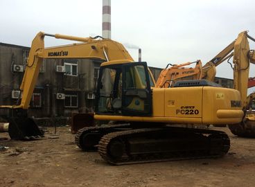 Heavy Duty Second Hand Excavator , Durable Used Komatsu Excavator Pc220 supplier