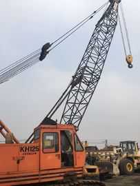 Diesel Fuel Used Cranes , Second Hand Crane KH125-3 Good Tires No Oil Leak supplier