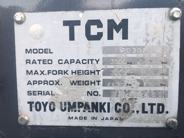 3 Ton TCM Forklift FD30 Used Forklift Truck, tcm used diesel forklift for sale supplier