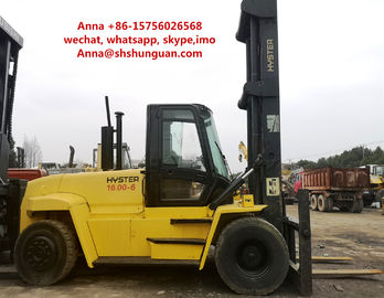 16000kg USA Hyster Used Industrial Forklift 12.00 R20 / 11.0-20 Tyre Size supplier