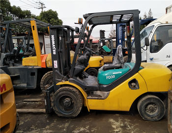 Hydraulic System Used Diesel Forklift Truck , FD30 Komatsu Diesel Forklift 3 Ton supplier