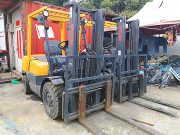 Isuzu Diesel Engine Forklift Truck , TCM 3T Used Manual Forklift Truck supplier