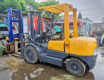 Isuzu Diesel Engine Forklift Truck , TCM 3T Used Manual Forklift Truck supplier