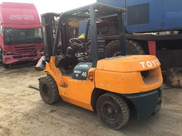 3 Mast Used Diesel Forklift Truck 7FD40 SGS Approved With Middle Cylinder supplier