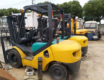 Komatsu Used Diesel Forklift Truck , Original 3 Stage Mast Forklift supplier