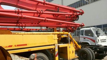 300 Kw Used Concrete Pump Truck Mounted Concrete Pump With Benz Truck Chassis supplier