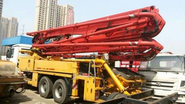 300 Kw Used Concrete Pump Truck Mounted Concrete Pump With Benz Truck Chassis supplier