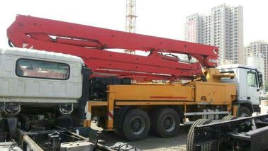 300 Kw Used Concrete Pump Truck Mounted Concrete Pump With Benz Truck Chassis supplier