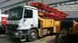 China 300 Kw Used Concrete Pump Truck Mounted Concrete Pump With Benz Truck Chassis exporter