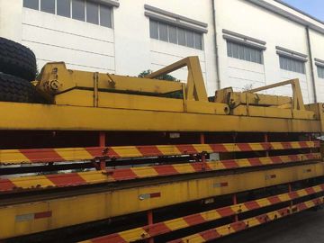 Heavy Duty Used Truck Trailers , Lowboy Low Bed Semi Second Hand Truck Trailers supplier