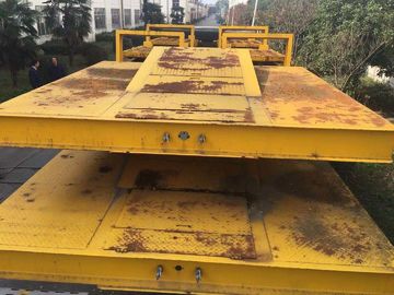 Heavy Duty Used Truck Trailers , Lowboy Low Bed Semi Second Hand Truck Trailers supplier