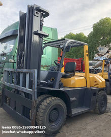 used 7ton tcm 3stages diesel forklift FD70Z8 originally made in japan,low working hrs ,6m lifting height supplier