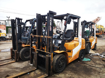 tcm used diesel forklift manual 3 ton isuzu engine with 3000mm mast supplier