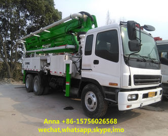 China Euro 3 Used Concrete Pump Truck , Mobile Pump Truck Easy Operating factory