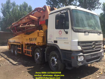 China 48 Meter Sany Used Concrete Pump Truck 11420 * 2500 * 4000 Mm Diesel Power distributor