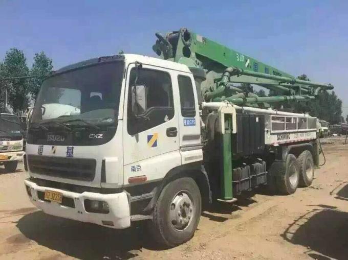 Euro 3 Used Concrete Pump Truck , Mobile Pump Truck Easy Operating