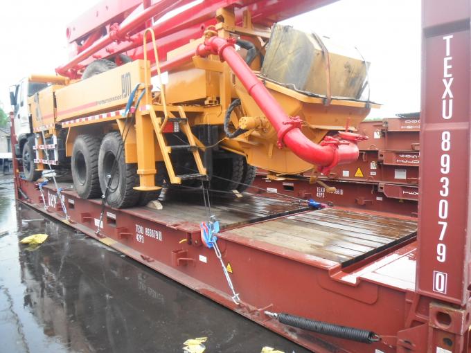 300 Kw Used Concrete Pump Truck Mounted Concrete Pump With Benz Truck Chassis