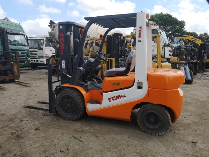 TCM FD30 Used 3 Ton Forklift Truck Japan Made Hydraulic System With Side Shift