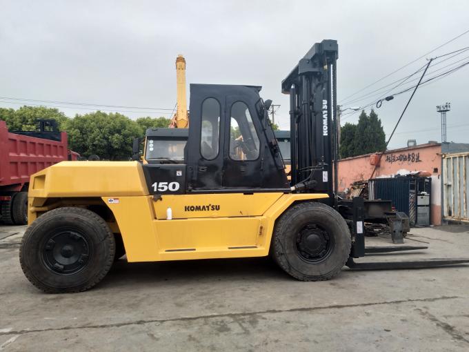 FD160 Used Diesel Forklift Truck Yellow Color 94 KW Nominal Power